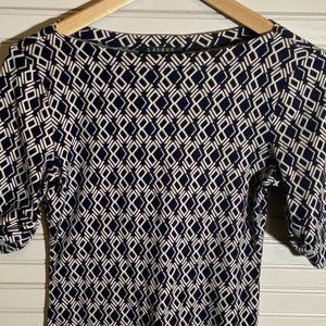 Lauren Ralph Lauren Size M Blouse Black and White